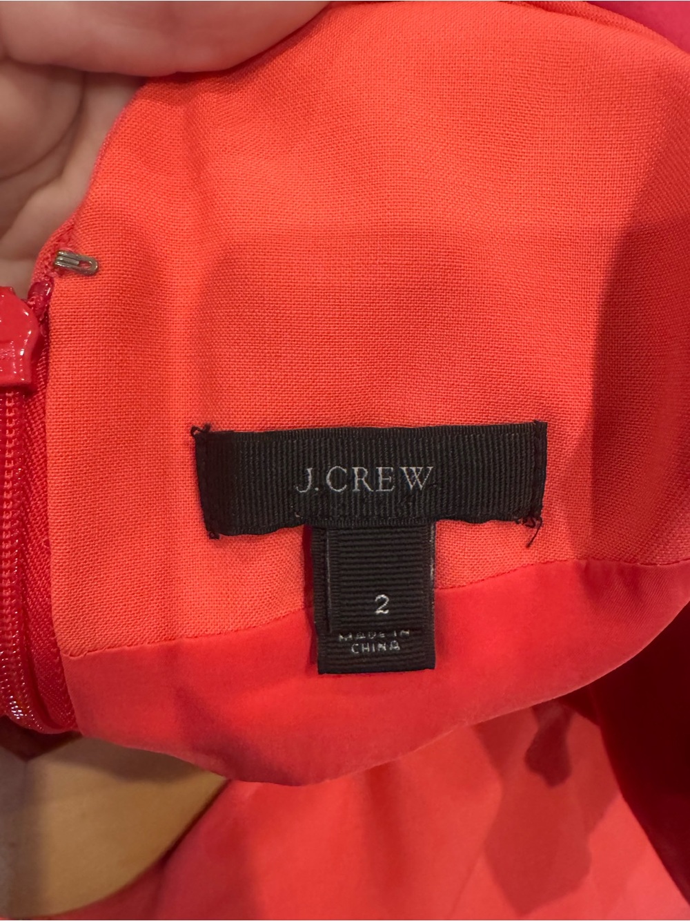 J. Crew Origami Coral-Red Bow Shoulder Sheath Dress feminine Wedding guest 2 - Picture 5 of 5